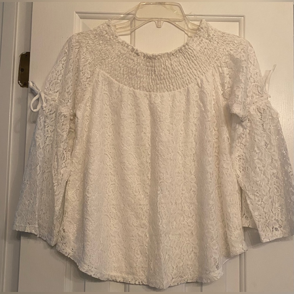 Girls XL lace off the shoulder top by speechless - Picture 2 of 5